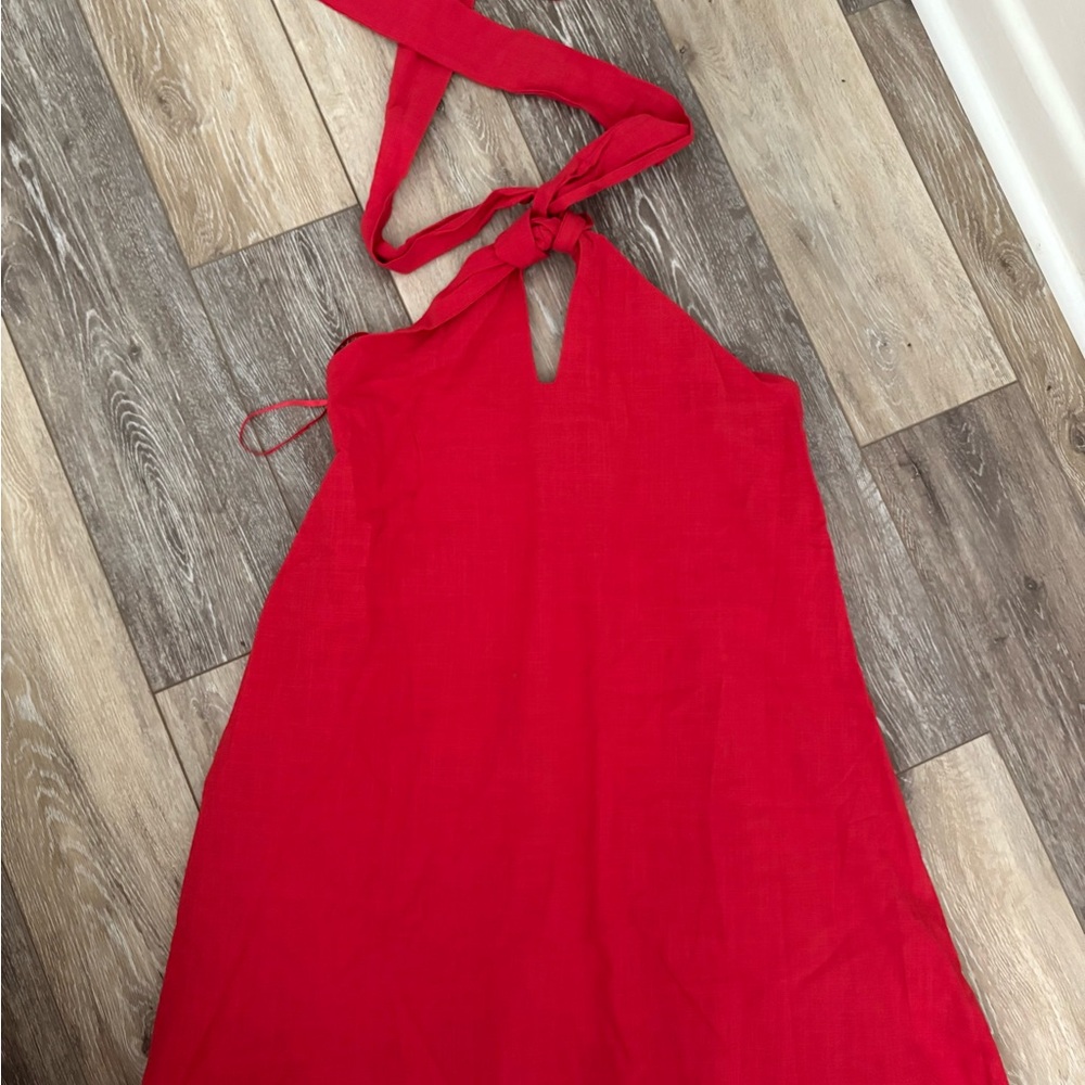 Billy J Red Halter Dress